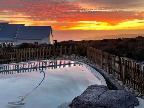 Natural landscape, Sea view, Swimming pool, Sunset