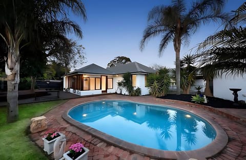 Property building, Patio, Swimming pool