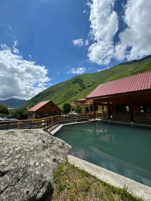 Nearby landmark, Natural landscape, Mountain view, Pool view, Swimming pool