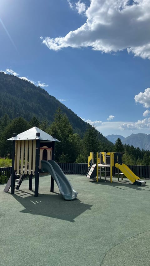 Natural landscape, Children play ground, Mountain view, Entertainment