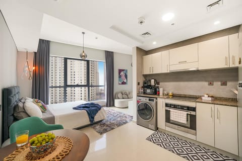 Living room, kitchen