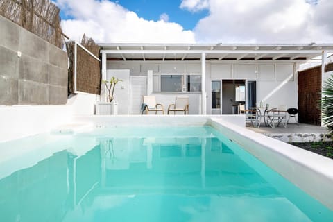 Property building, Living room, Swimming pool