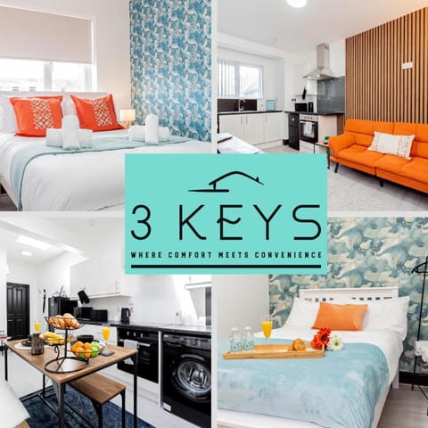 Long Stays - WIFI - Just Minutes to HS2, Airport & NEC - Contractor Monthly Deals! 4 bedrooms, 2 bathrooms, 2 kitchens! Apartment in Solihull