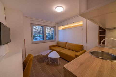 TV and multimedia, Kitchen or kitchenette, Living room, Seating area