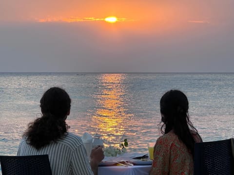 Beach, Dinner, Sunset