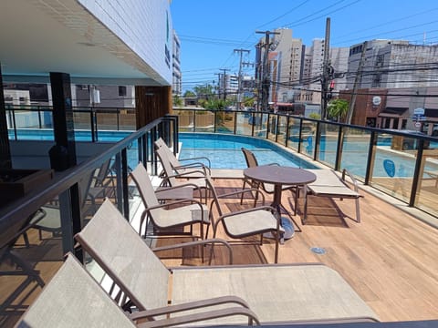 Patio, Balcony/Terrace, Pool view, Swimming pool, sunbed
