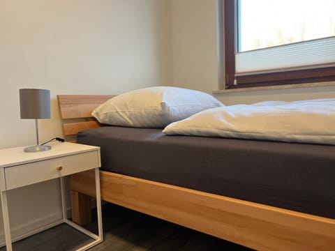 Bed, Seating area, Bedroom