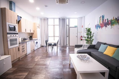 Kitchen or kitchenette, Living room, Photo of the whole room, Dining area