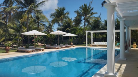 Patio, Pool view, Swimming pool, sunbed