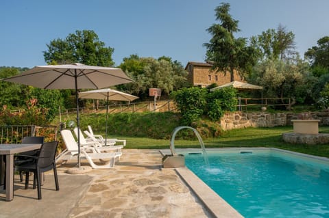 Patio, Spring, Day, Natural landscape, Garden, Garden view, Pool view, Swimming pool, sunbed