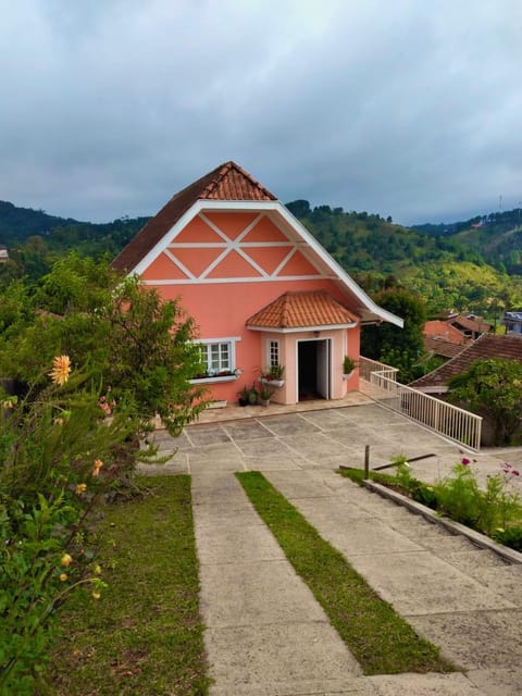 Property building, Facade/entrance, Garden view, Mountain view