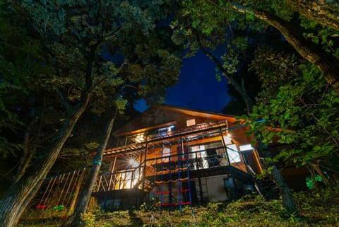Property building, Night, Natural landscape, Garden
