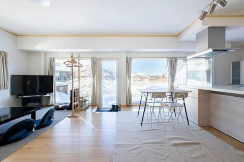 Kitchen or kitchenette, Living room, Dining area