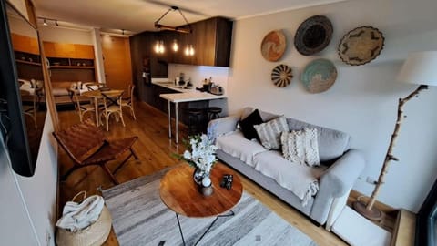 Kitchen or kitchenette, Living room, Dining area
