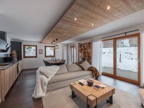 Appartement spacieux à Megève, 3 ch, près des pistes, parking privé - FR-1-569-139 Apartment in Megève