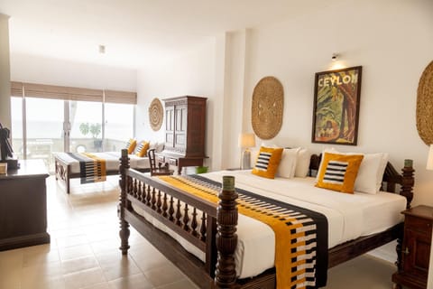 Bed, Bedroom, Sea view