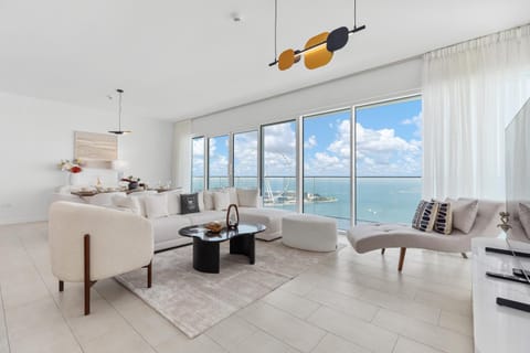 Living room, Seating area, Sea view