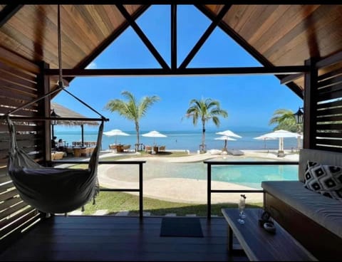 View (from property/room), Balcony/Terrace, Pool view, Sea view