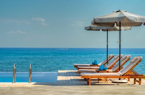 Day, Natural landscape, Beach, Sea view, Swimming pool, sunbed