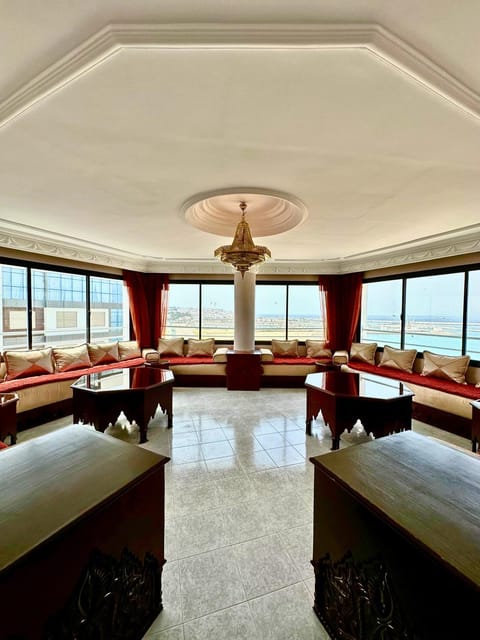 Living room, Seating area, Sea view