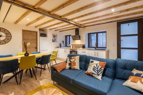 Kitchen or kitchenette, Living room, Dining area