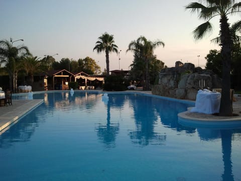 Swimming pool, Sunset