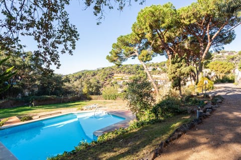 Property building, Living room, Swimming pool