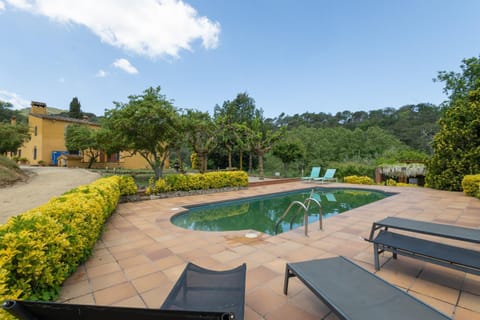 Property building, Living room, Swimming pool
