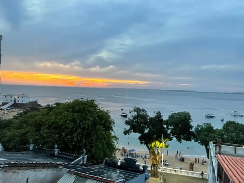 Nearby landmark, Natural landscape, Balcony/Terrace, Beach, Sea view, Sunset