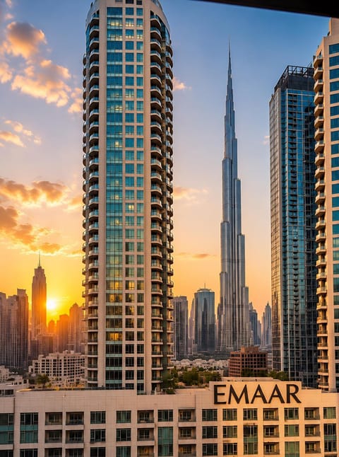 City view, Sunset