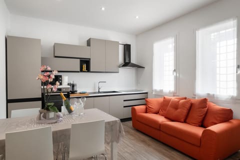 Kitchen or kitchenette, Living room, Dining area