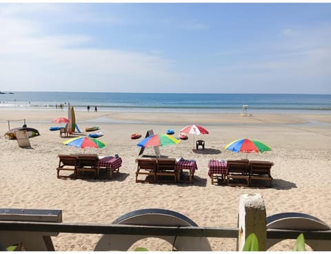 Beach, Sea view, sunbed