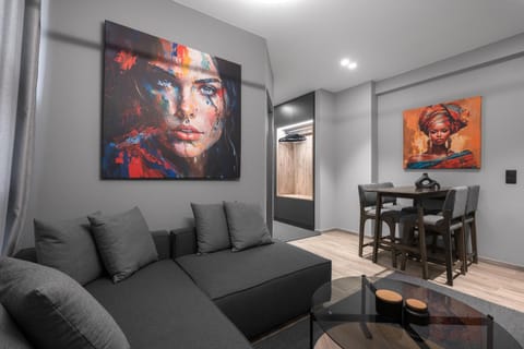 Living room, Seating area, Dining area