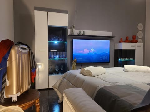 Bed, TV and multimedia, Photo of the whole room, Evening entertainment, Bedroom