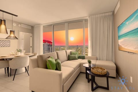 Bayview Luxury: 3BR Pools Oceanfront Amenities Apartment in Hollywood Beach