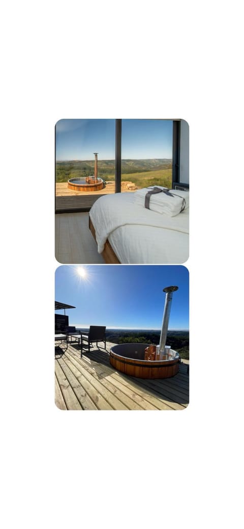 Bed, Hot Tub, Hot Tub, Balcony/Terrace, Balcony/Terrace, Mountain view