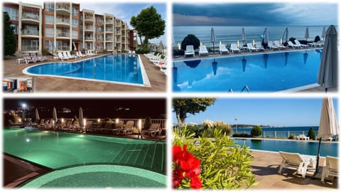 Patio, Balcony/Terrace, Beach, Pool view, Sea view, Swimming pool, cot, Parking, internet