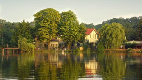 Property building, Natural landscape, Lake view
