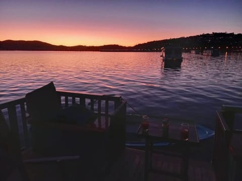 Knysna Houseboat Myrtle Docked boat in Knysna