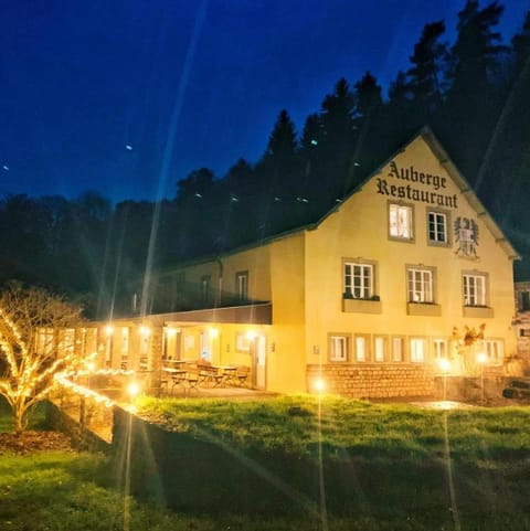 Property building, Night, Garden, Garden view