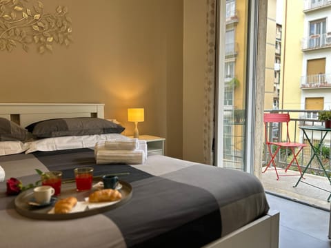 Bed, View (from property/room), Balcony/Terrace, Photo of the whole room, Bedroom, towels