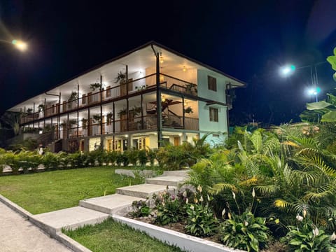 Property building, Night, Natural landscape, Garden, Garden view