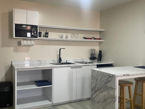 Kitchen or kitchenette, minibar, oven