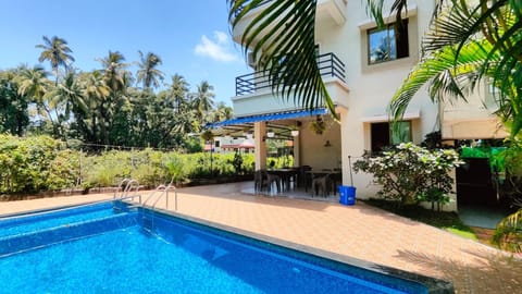 Property building, Patio, Pool view, Swimming pool