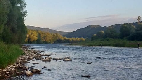 Day, Natural landscape, Mountain view, River view