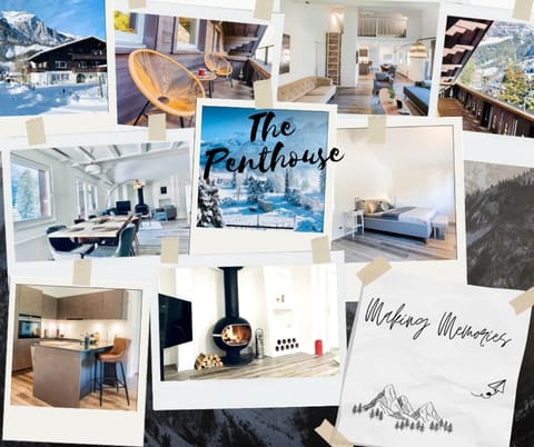 Unique Penthouse with Gallery and Mountain View Apartment in Canton of Valais