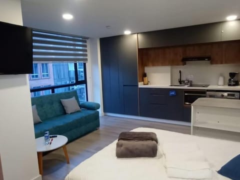 Kitchen or kitchenette, Living room