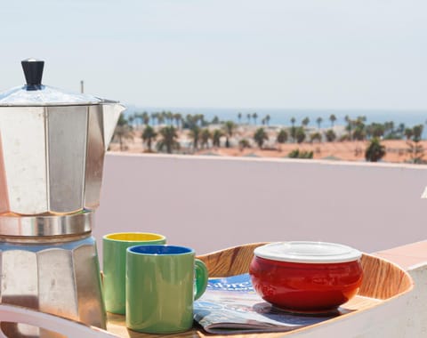 Property building, Day, Coffee/tea facilities, View (from property/room), Balcony/Terrace, Sea view, Drinks