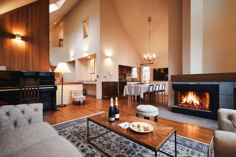 Living room, Dining area, flat iron