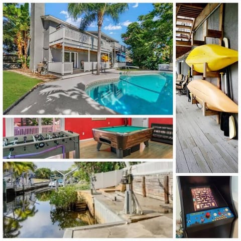Florida Life on the Water. Heated Pool, fishing, kayaks, gameroom House in Tarpon Springs